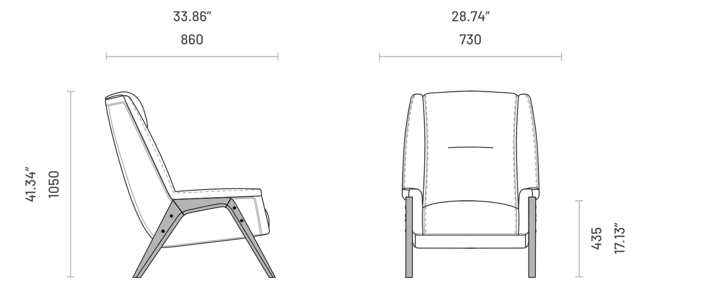 Nojatuoli Greta Korkealla nojalla