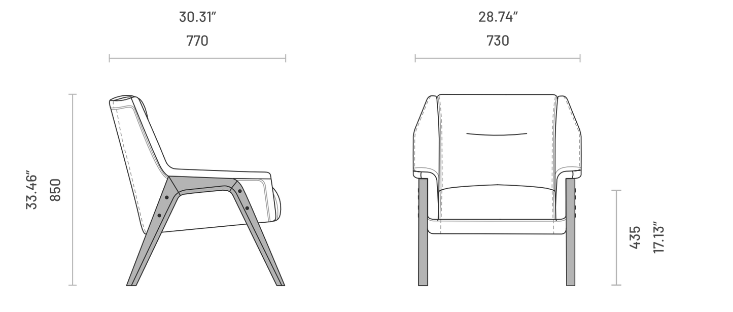 Nojatuoli Greta Matalalla nojalla