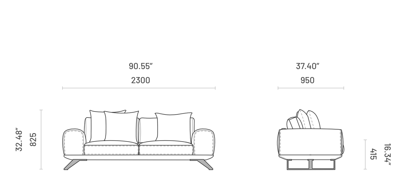 Sohva Aniston 3-istuttava