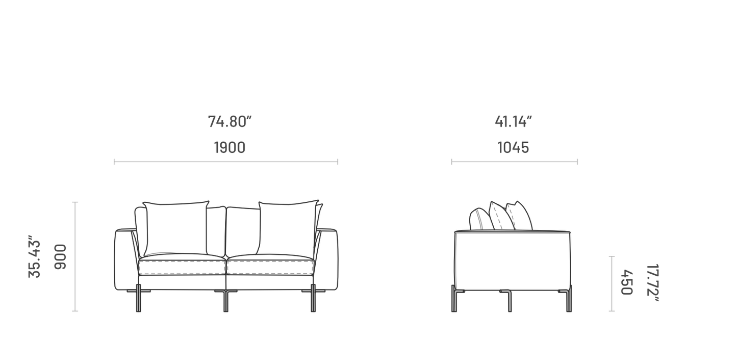 Sohva Nicole 2-istuttava
